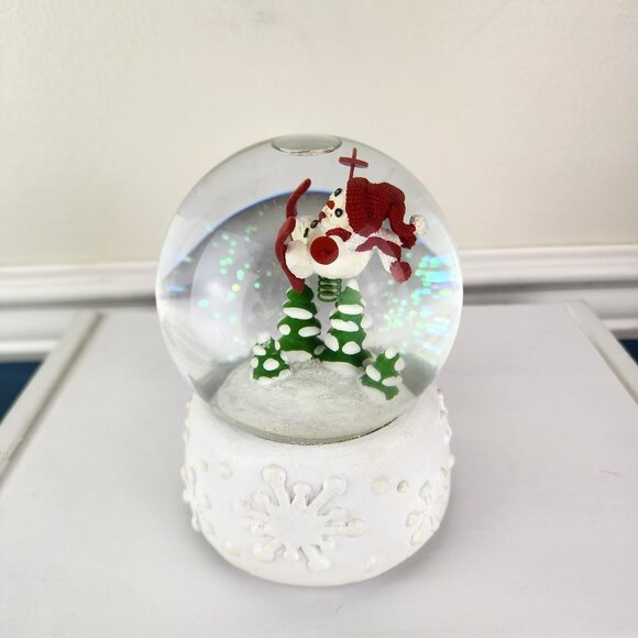 Department 56 Simple Traditions Billy Buttons 2002 Snowman Snowglobe - Picture 4 of 8